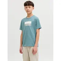 Jack & Jones Junior Paita 'JCOFusion' vaaleanharmaa / smaragdi