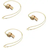 Exogio Skin Color Necklace Style, Exquisite Diamond-Encrusted Referee Whistle, Cute Rhinestone Whistle, Metal Whistle
