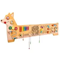 Vevor Aktiviteettiseinä Busy Board, 155x68x5.3 cm, monivärinen, Montessori-lelu