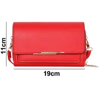 Hobby Hall Naisten laukut, Pieni Crossbody olkalaukku naisille, Kännykkälaukut Korttikotelon lompakko, punainen