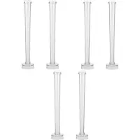 Tlily 6 Pcs Candle Mold Jewelry Resin Molds Molds Tapered Candlesticks Candle Taper Emergency Candle Set