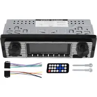 Tlily Vintage Car Radio MP3 Player Stereo USB AUX Classic Car Stereo Audio