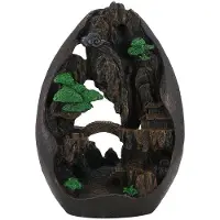 Tlily Lofty Mountains and Flowing Water Backflow Incense Burner Smoke Waterfall Incense Sticks Holder 20 Pcs Incense Cones