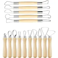 Tlily Professional Clay Sculpting Tool Kit: Ribbon and Trimming Tools for Studio Ceramic Artists