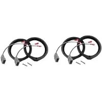 Typecat 4PCS 6.5 Inch Car Horn Gasket Car Speaker Adapter with Wiring Harness for Accord CR-Z Insight 2006-2011