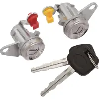 Tlily Door Lock Cylinder Tumbler Set for RAV4 1999-2000 69051-42050 69051-42060