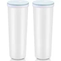 Tlily 2 Pcs 2L Tall Clear Spaghetti Pasta Storage Container with Adjustable Lid,Multi-Purpose Plastic Kitchen Food Storage Jar