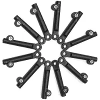 Torribaly 12pcs Bike Fenders Support Extension Sleeve for 20/24/26inches Fenders for Bicycle Mud Guard Connecting Stem Rod