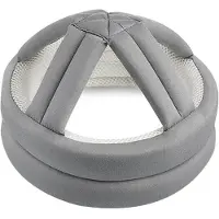 Torribaly Elderly Protective Helmet, Safety Helmet Adjustable Breathable Seniors Fall Prevention Heads Protection Cap Gray