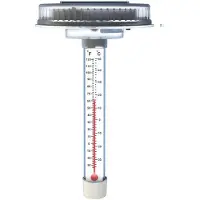 Tlily Pool Thermometer, Solar Pool Thermometer Floating, LED Swimming Pool Thermometer At Night, Floating Ice Bath Thermometer