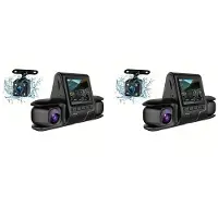 Typecat 2X DVR Camera 3 Camera Lens Car DVR Dual Lens Camera 1080P HD Dash Camera Video Recorder 24H Parking Monitoring Dashcam