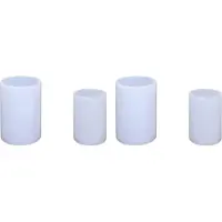 Tlily Cylinder Candle Molds for Candle Making, Pillar Candle Silicone Molds for Resin Casting Epoxy Mold (4Pcs)