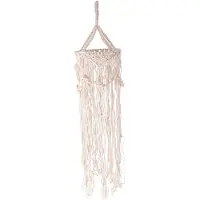 Tlily Chandelier Boho Decor Hand-Woven Charm Macrame Wall Hanging Home Bunk Home Decoration Lamp Shade Mandala