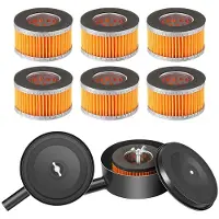 Tlily 2 Pcs Air Compressor-Silencer with 6 Pcs Air Compressor Intake Filter Elements, Sound Muffler Accessories