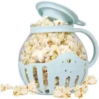 Tlily Microwave Popcorn Maker Bucket Microwave Bowl Machine Safe Silicone Lid Popcorn Maker