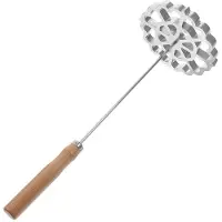 Torribaly Bunuelos Mold with Handle, Swedish Rosette Maker Timbale Rosettes Cookie Mold Aluminum Waffle Mold