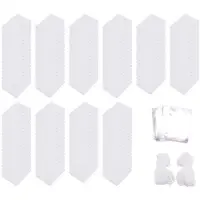 Tlily 200PCS Sublimation Air Freshener Sheets Air Freshener Rectangle Fragrant Sheets with Rope for Car Decoration