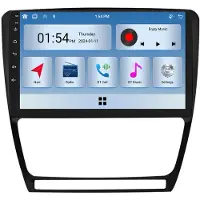 RoverOne 6G+128G Auton Multimediasoitin Radio CarPlay Bluetooth Android Radio GPS for Skoda Octavia 2 A5 2007 - 2013