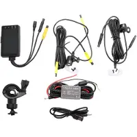 Tlily 3 Inch 1080P HD Motorcycle Camera DVR Motor Dash Cam with Special Dual-Track Front Rear Recorder Motorbike Electronics KY-MT18