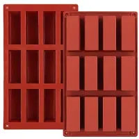 Typecat Chocolate Bar Mold Silicone Rectangular Mold Homemade Snack Chocolate Bar 12 Grid Butter Mold