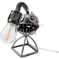 Typecat Angler Fish Lamp USB Rechargeable Desktop Metal Light Handmade Home Living Room Decoration Small