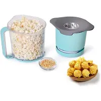 Tlily Automatic Popcorn Maker Low-Fat Treat Hot Air Popper Oil Free Roaster Diets Low Household Health Snack Cook UK Plug