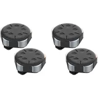 Wella 4 Pack Coin Dispenser - Portable Coin Case with Clip, Change Holder Minimalist Coin Collection Wallet (4 Pack, Black)