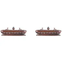 Melitt 2X Tibet Incense Burner Antique Handmade Incense Stick Holder Zen Teahouse Home Office Decoration Crafts Ornaments 3