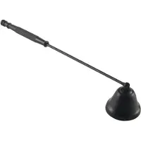 Melitt Candle Wick Snuffer Stainless Steel Candle Flame Trimmer Bell Shaped Oil Lamp Scissor Cutter Wax Candle Extinguisher black