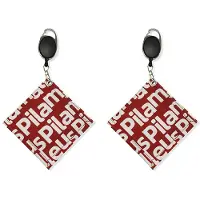 Wella 2X Balls Cleaning Towel with Carabiner Hook Cart Wipe Cloth Cleaner for Sports Water Absorption Red