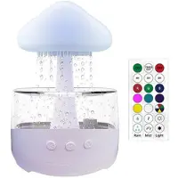 Wella Rain Cloud Humidifier, Mushroom Humidifier, Cloud Humidifier with Adjustable LED Lights, Rain Cloud Diffuser, Remote