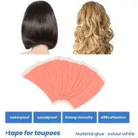 Wella 108Pc Super Strong Duo-Tac Wig Hair Double Tape Adhesive Extension Hair Strips Waterproof for Toupees/Lace Wig Film