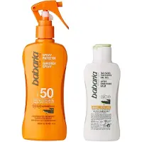 Babaria Aloe Vera Spray Waterproof Spf50 200ml+aloe After Sun 100ml Suojelija