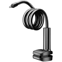 Zandona Baby Monitor Stand Adjustable Secure Camera Holder Bracket Without Wall Drilling for Nursery Home Furniture Use Black