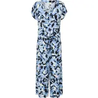 Kaffe Kamira Plain Weave Jumpsuit Printed - Blue - 34