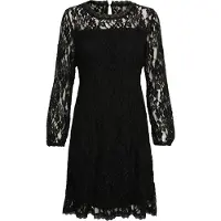 Cream Crkit Lace Ls Dress - Zally Fit - Black - L