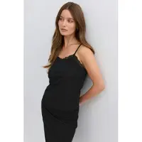 Gina Tricot  - Lace detail singlet - Tank tops - Musta - M - Naiset