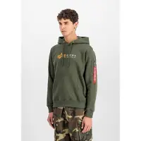 Alpha industries Collegepaita oliivi / vaaleanoranssi / punainen / valkoinen