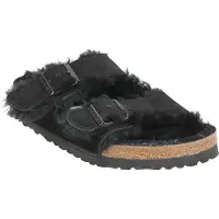 Birkenstock Arizona Shearling Leve Black Laf - Black - 38