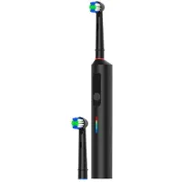 Melitt Rotating Electric Toothbrush, Rechargeable Rotary Toothbrush with 2 Heads, for Oral B Replacement Brush Heads