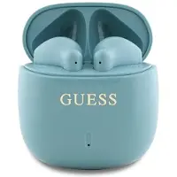 GUESS Printed Classic Logo TWS langattomat kuulokkeet - turkoosi