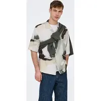 Only & Sons Onsharvi Rlx Resort Ss 041 Aop Shirt - White - M