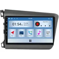 RoverOne 6G+128G Auton Multimediasoitin Radio CarPlay Bluetooth Android Radio GPS for Honda Civic 9 FB FK FD 2011 - 2015