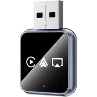 Zandona 3 In1 Wireless Carplay Adapter AI Carplay Airplay Android Auto USB Dongle Adapter Wired Carplay to Wireless