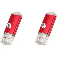Tlily 2X USB 2.0 Flash Memory Stick Pen Drive Storage Thumb Color:Red Capacity:512MB