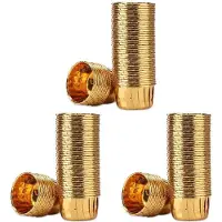 Typecat 150Pcs Aluminum Foil Cupcake Cups Disposable Muffin Liners Baking Cups Aluminum Cupcake Tip Pan Gold