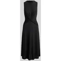 Ralph Lauren Twist-Front Jersey Sleeveless Dress - Black - 42