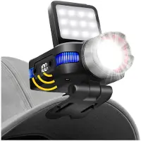 Jojomino Hard Hat Clip Lights, 800lm Rechargeable Clip Cap Lights, 180 Adjustable Waterproof Bright Headlamp Flashlight