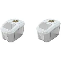 Semoic 2X 5KG Container Bucket Insect-Proof Moisture-Proof Rice Box Grain Sealed Jar Home Storage Pet Dog Food Store Box-A