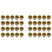 Melitt 40 Pcs Metal Candle Insert for Taper Candles Decorative Candle Holder DIY Candle Holder Set for Tree Candles Table